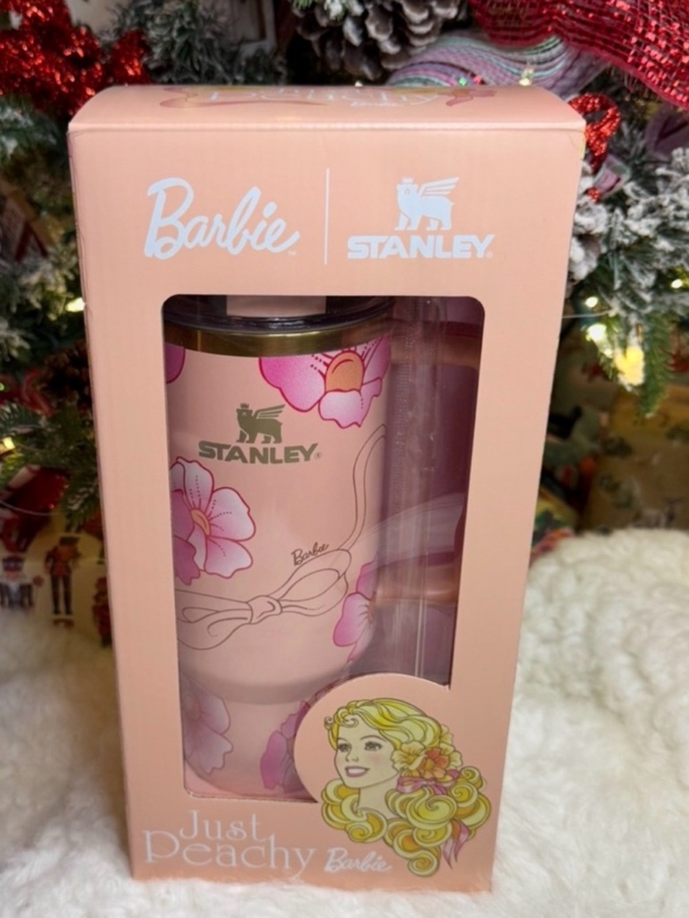 Stanley X Barbie 80s Peaches'N Cream 40oz Tumbler NEW!